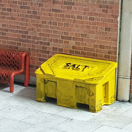 OO Scale Ready to Paint Salt and Grit Bin - Style 1 (4 pack)