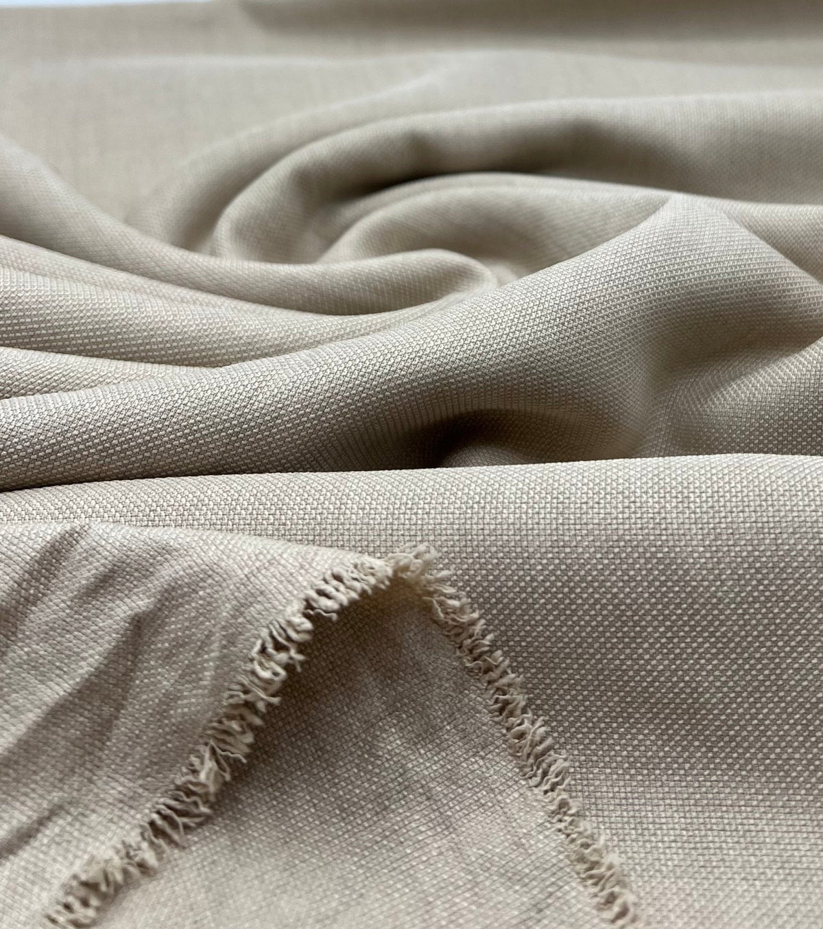 Sand Linen Look Non Stretch Fabric