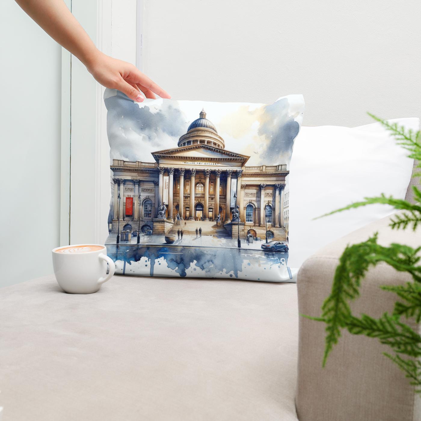 Liverpool Walker Gallery Cotton Cushion
