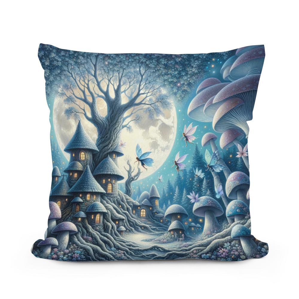Moonlit Fairies Cotton Cushion