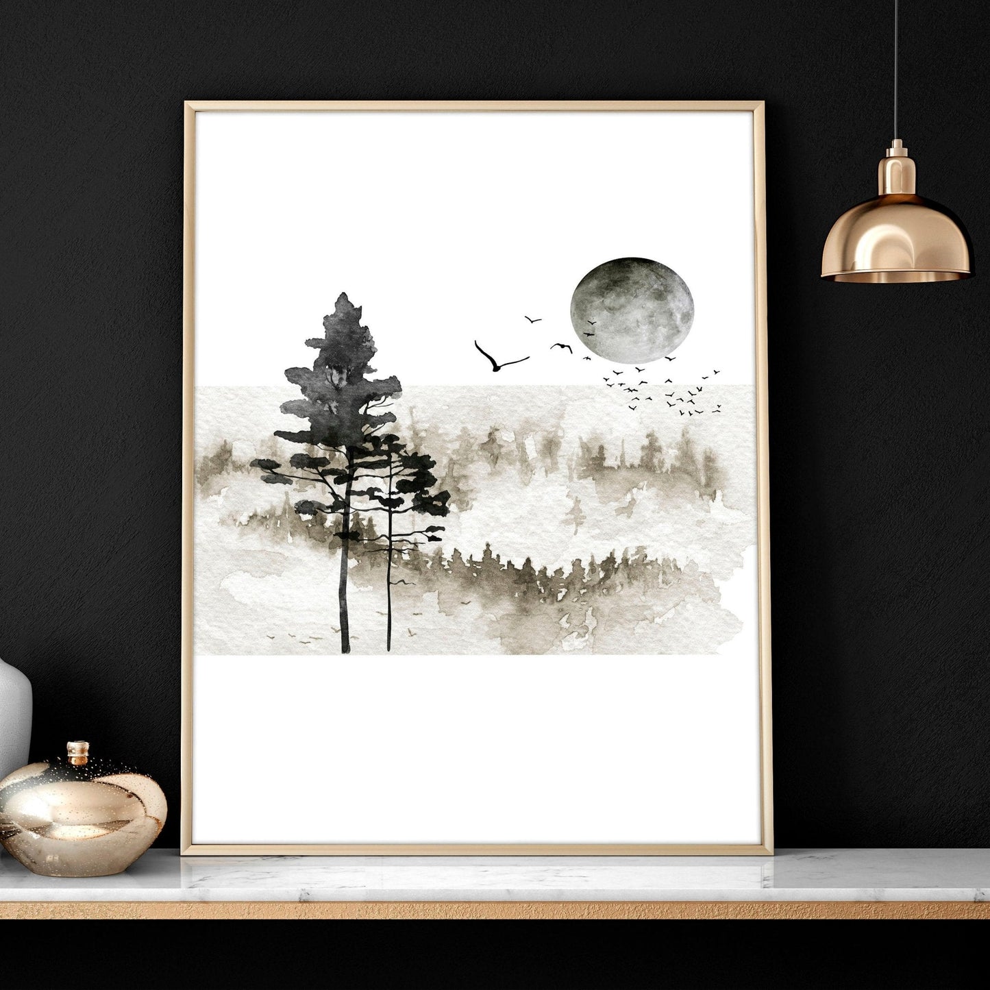 Prints for the office | Set of 3 Scandinavian wall art