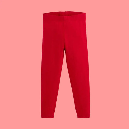 ScandiBugs Own Label Organic Leggings - Roaring Red