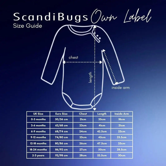 ScandiBugs Own Label Organic Long Sleeve Vest - Peacock Blue