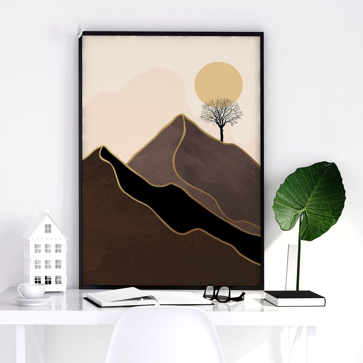 Scandi decor for office | set of 3 wall art prints