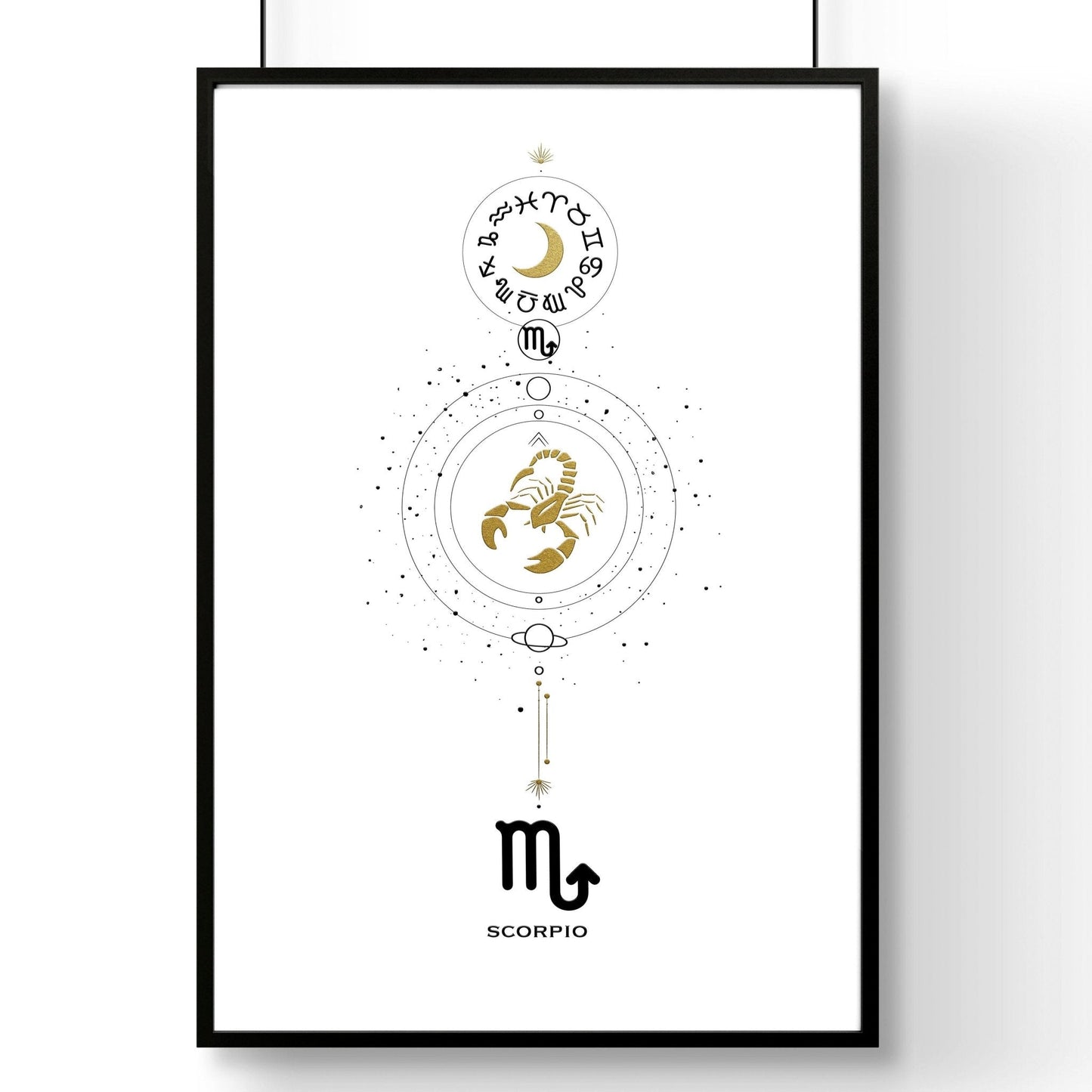 Scorpio Zodiac inspired wall art print