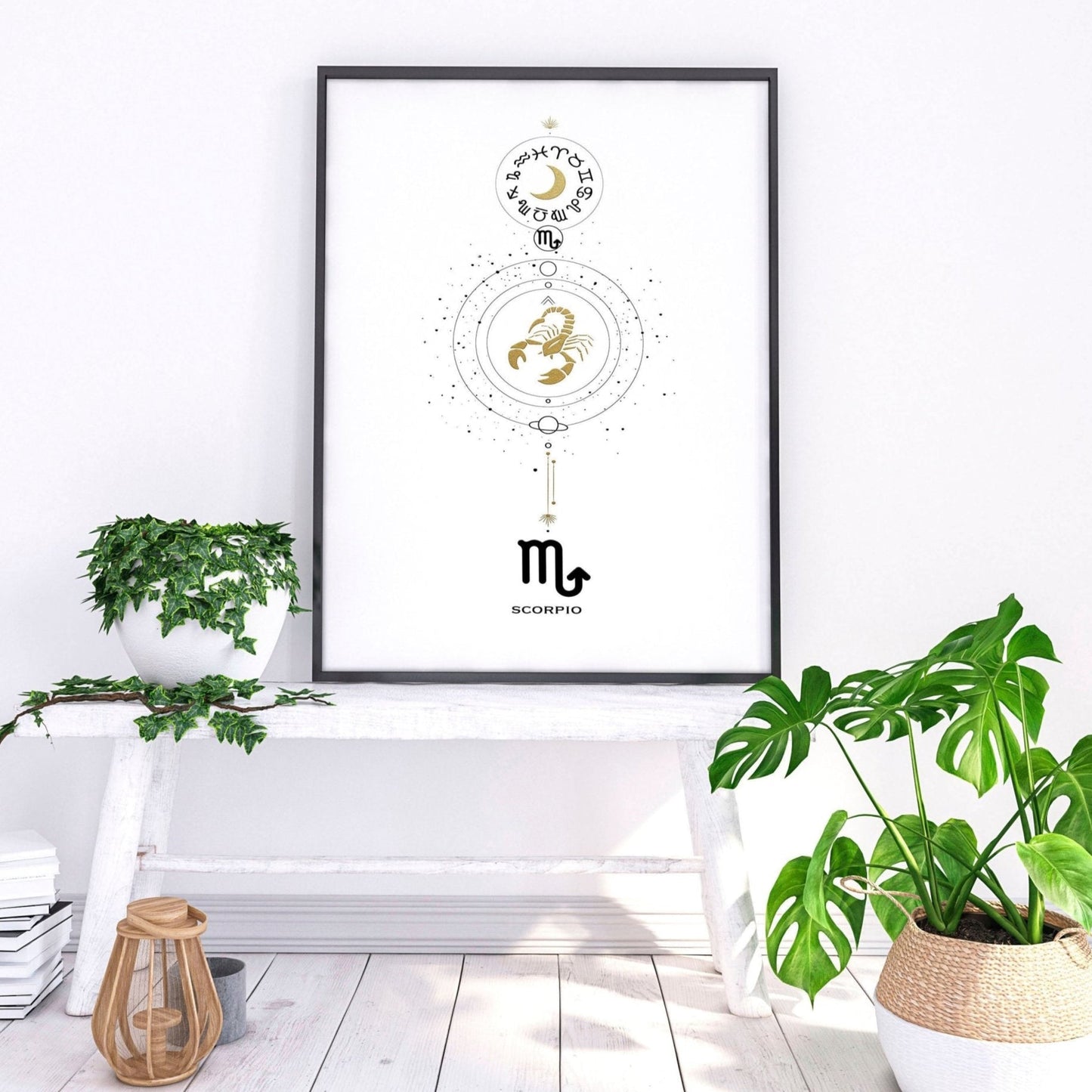 Scorpio Zodiac inspired wall art print