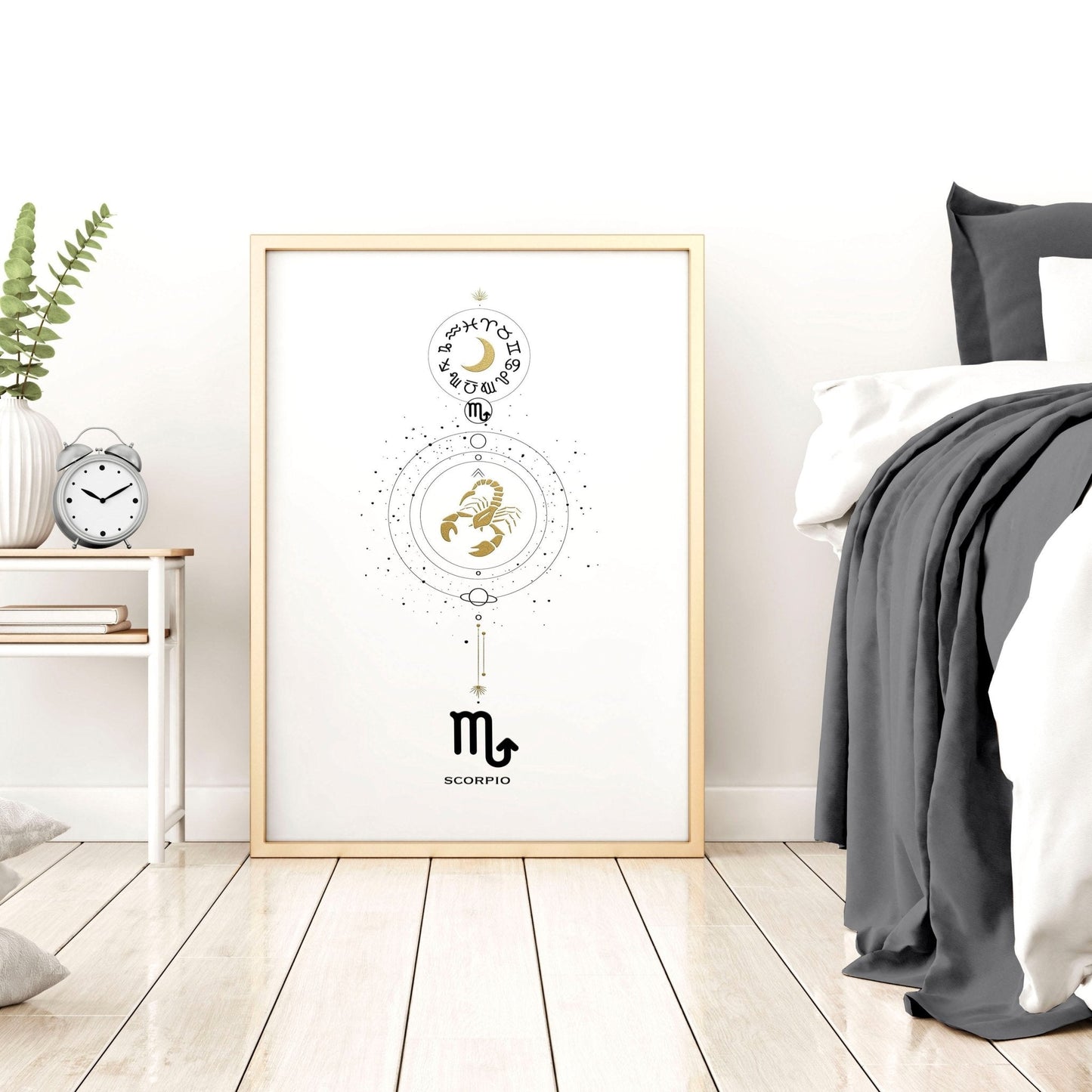 Scorpio Zodiac inspired wall art print