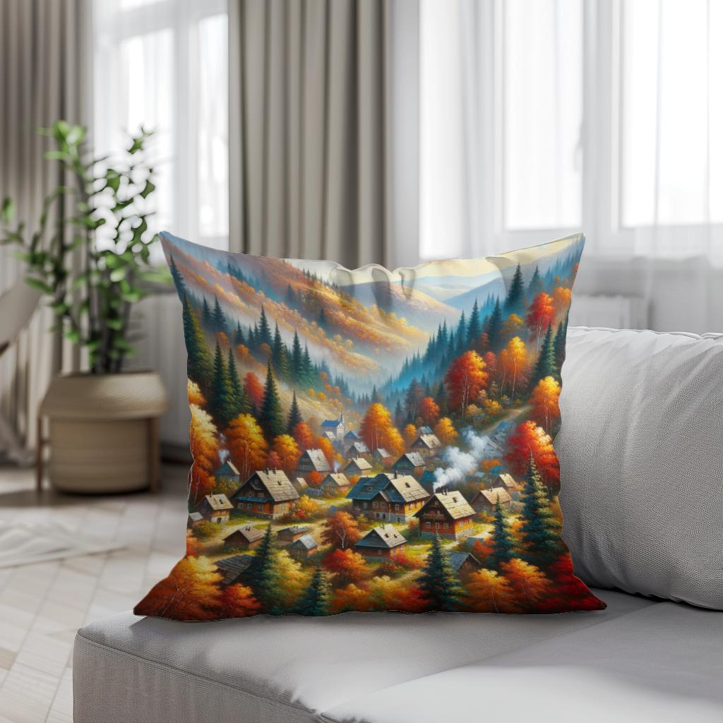 Autumnal Haven Cotton Cushion