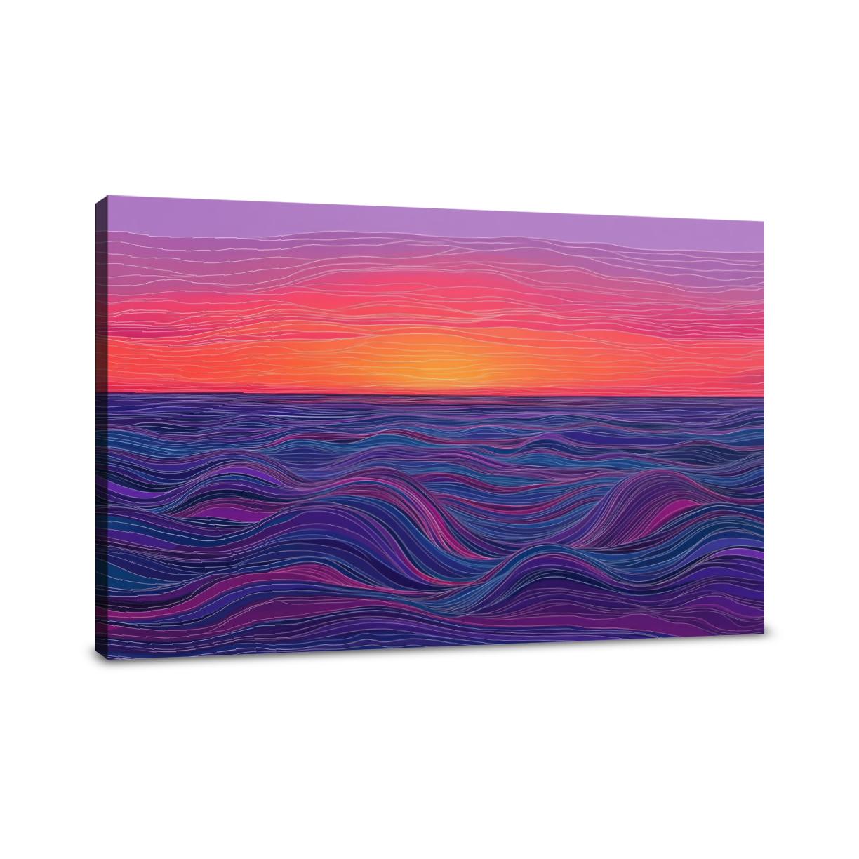 Sunset Waves Canvas