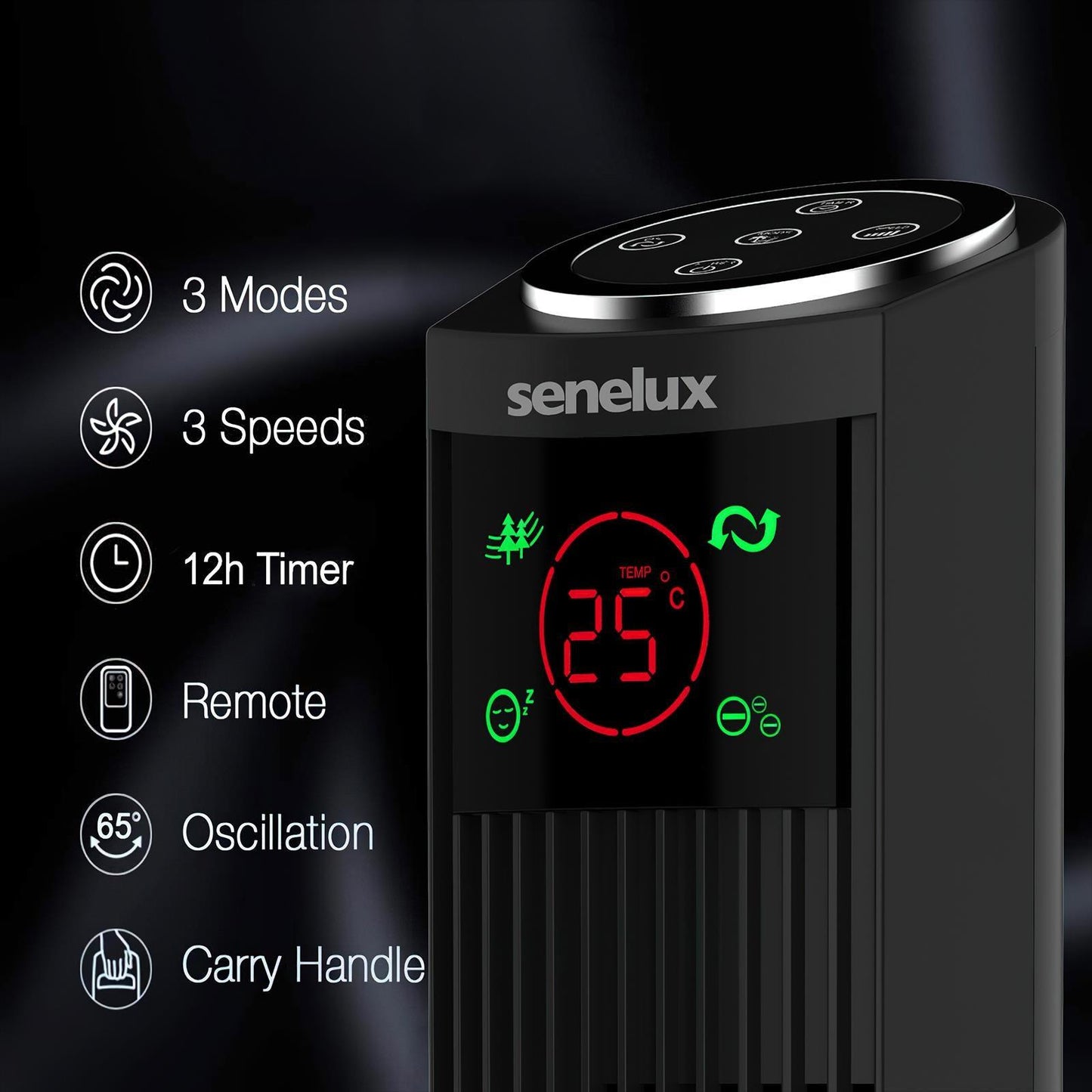 Senelux 36" Oscillating Tower Fan