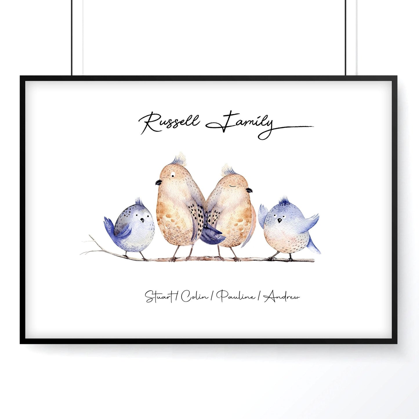Sentimental gift for grandma wall art print
