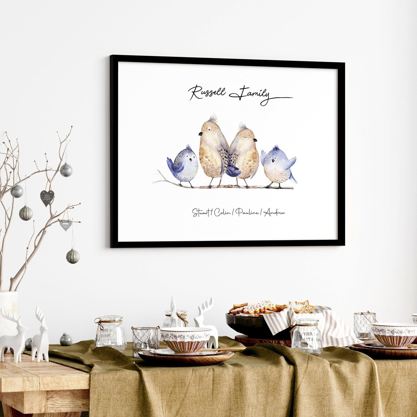 Sentimental gift for grandma wall art print