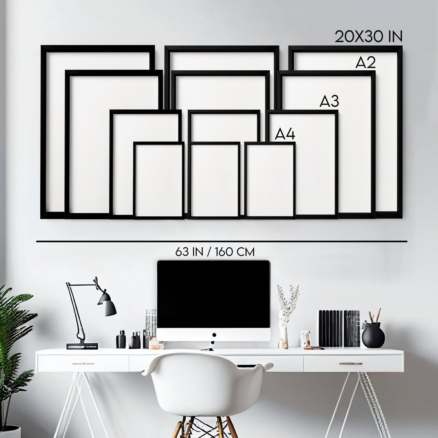 Set of Three Framed Wall Art | Set of 3 Asian Inspired Wall art Prints