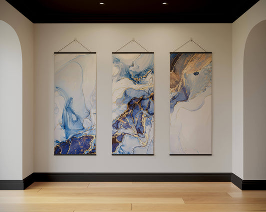 Watercolour & Gold Marble Tapestry