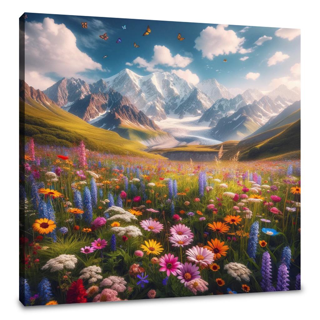 Alpine Meadow Splendour Canvas