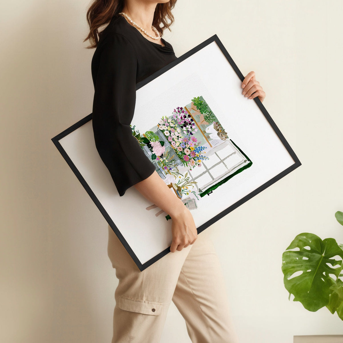 Pictures Flowers Cottage Flower Shop Wall Art Prints | Set of 3