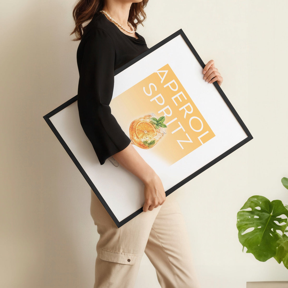 Bar Wall Art Decor "French Martini" "Aperol Spritz" "Mojito" Pastel Cocktail Prints | Set of 3