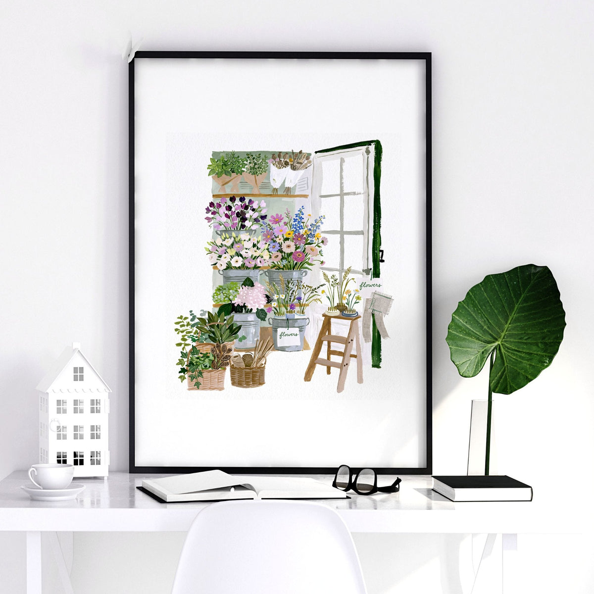 Pictures Flowers Cottage Flower Shop Wall Art Prints | Set of 3