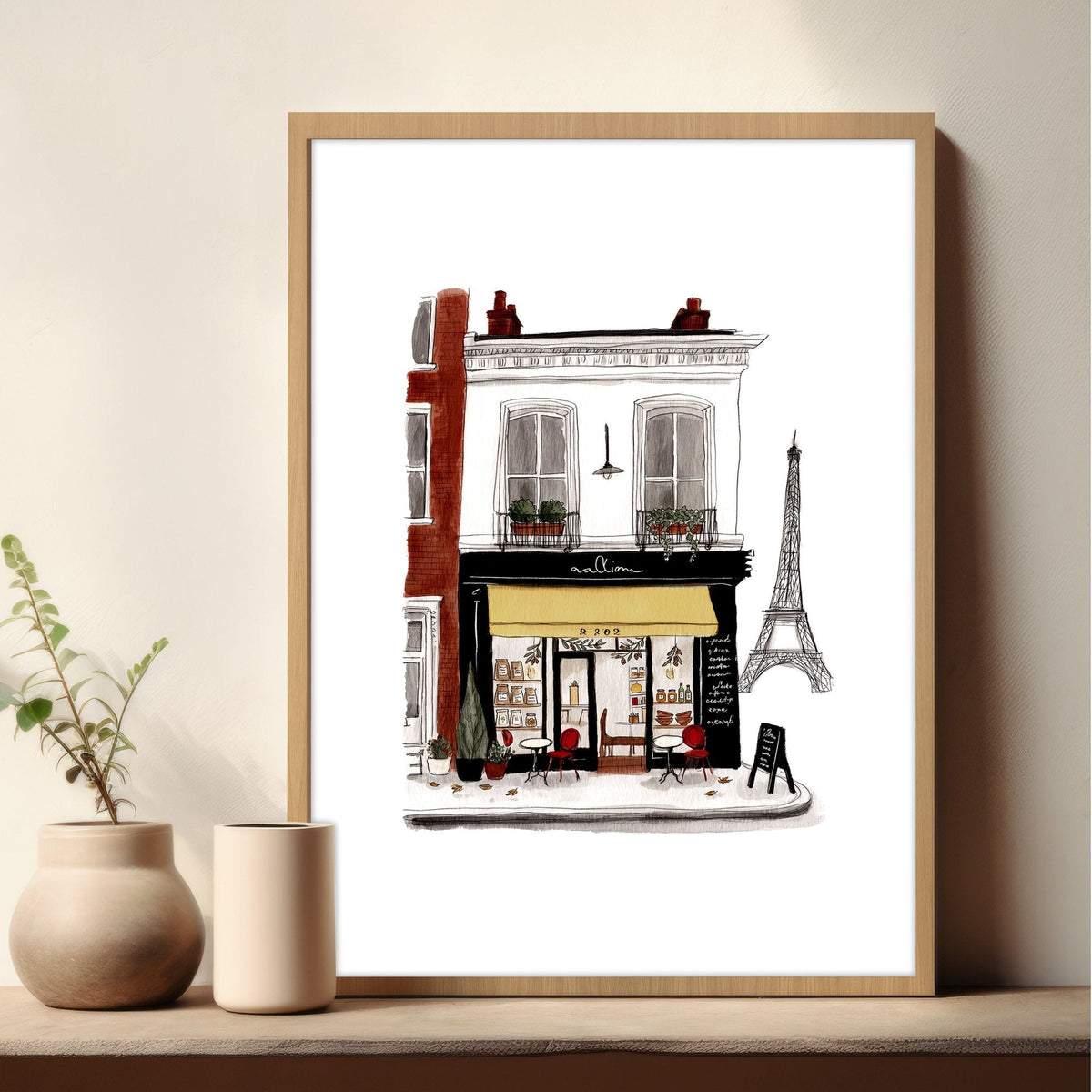 Wall Art Unique Paris Street Scene Prints | "Le Charme de l'Hiver Parisien" | Set of 3