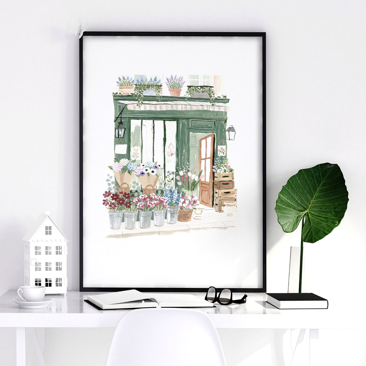 Kitchen Prints Cottage Flower Shop Wall Art | Set of 3