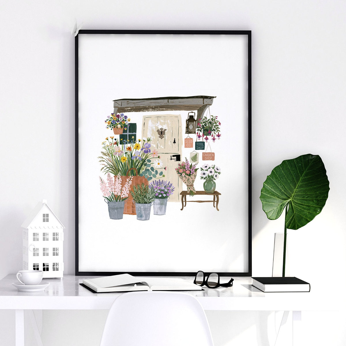 Kitchen Prints Cottage Flower Shop Wall Art | Set of 3