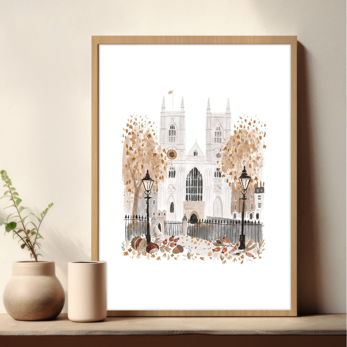 Picture for a Kitchen London Bridge Travel Wall Art Prints | "Wintertime in London" | Set of 3
