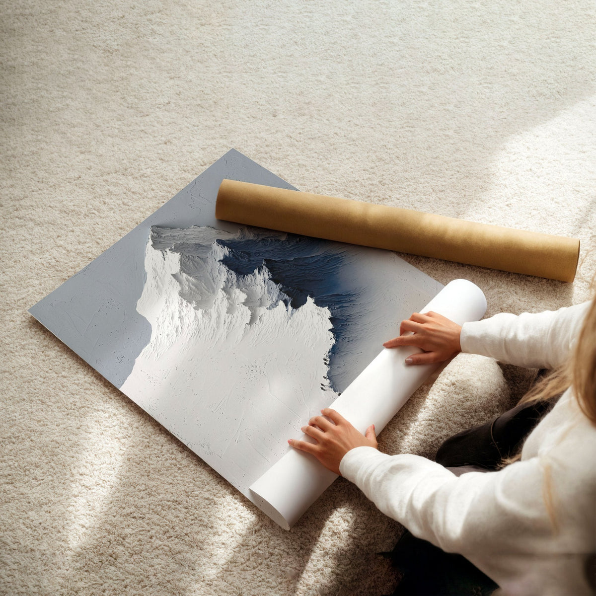 Scandinavian Wall Decor Snow Mountain & Nordic Forest Landscape Wall Art Prints | Set of 3