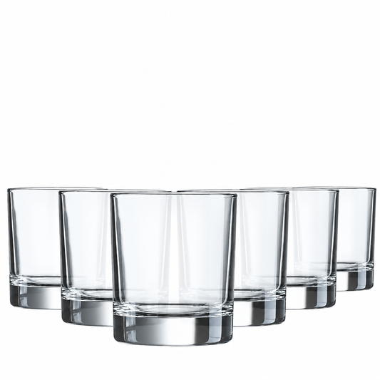 Krosno Straight Sided Whisky Tumblers - 290ml - Set of 6