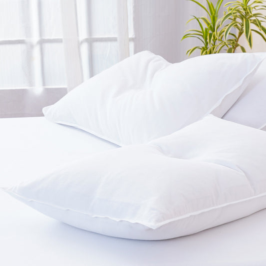 Bella Flannelette (Brushed Cotton) - White Pillowcases Pair