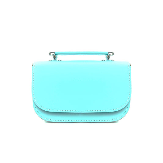 Aura Handmade Leather Bag - Limpet - Shell Blue