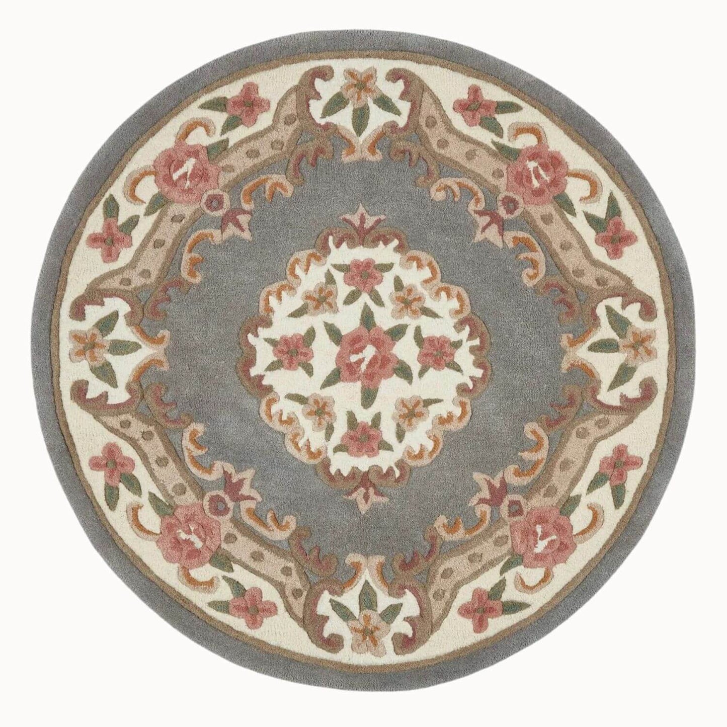 Shensi Grey Medallion Rug
