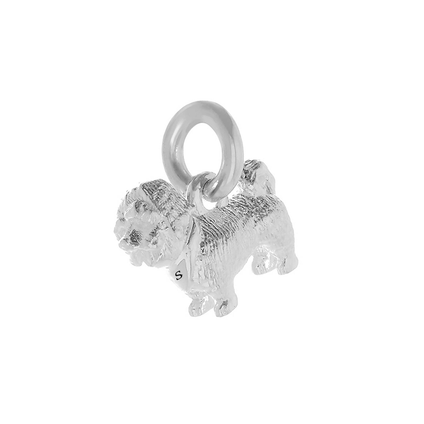 Shih Tzu Silver Dog Charm