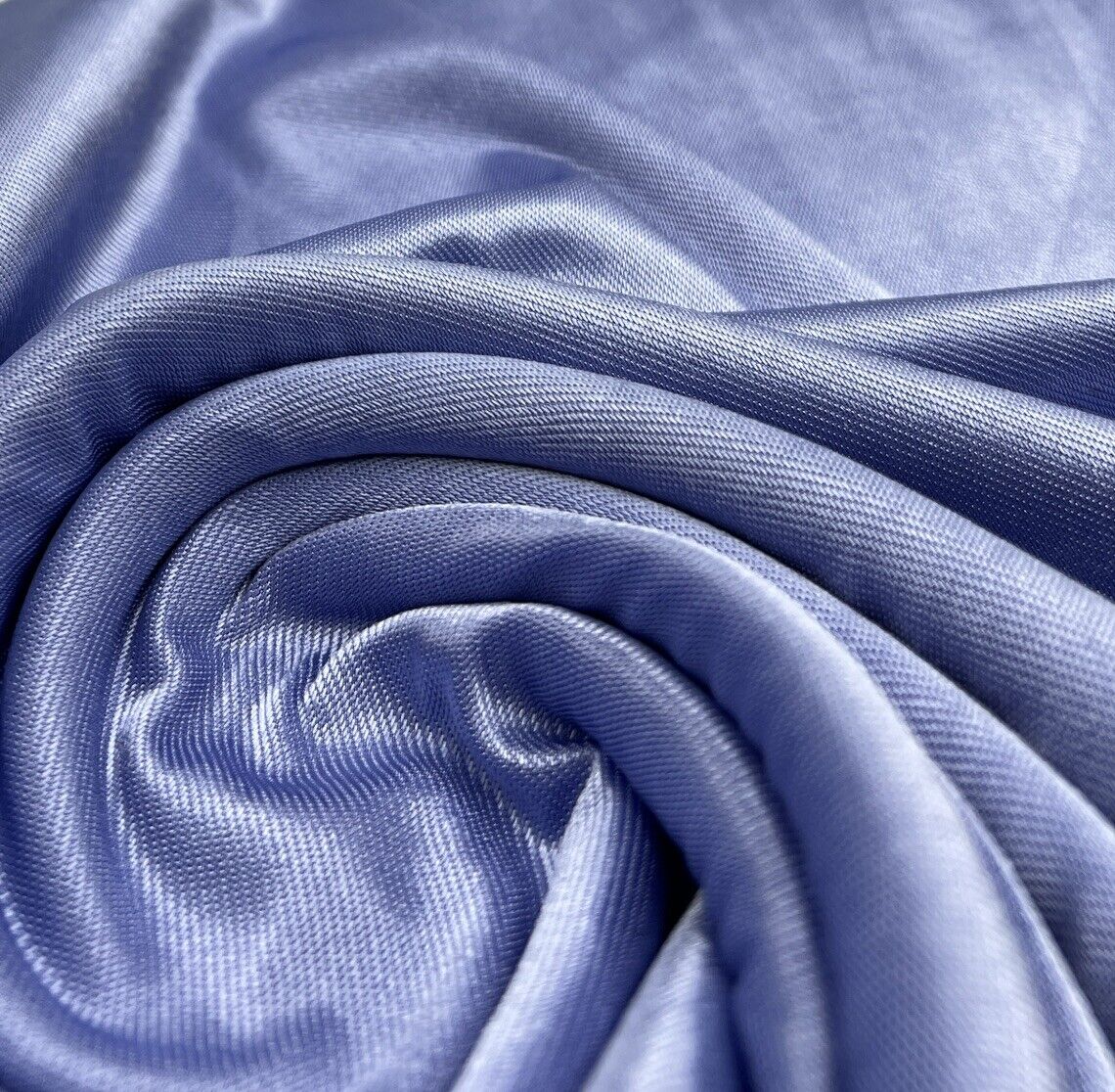 Shiny Blue Stretch Nylon Dress Craft Fabric