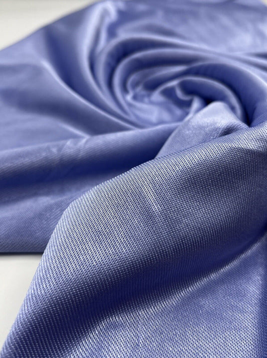 Shiny Blue Stretch Nylon Dress Craft Fabric