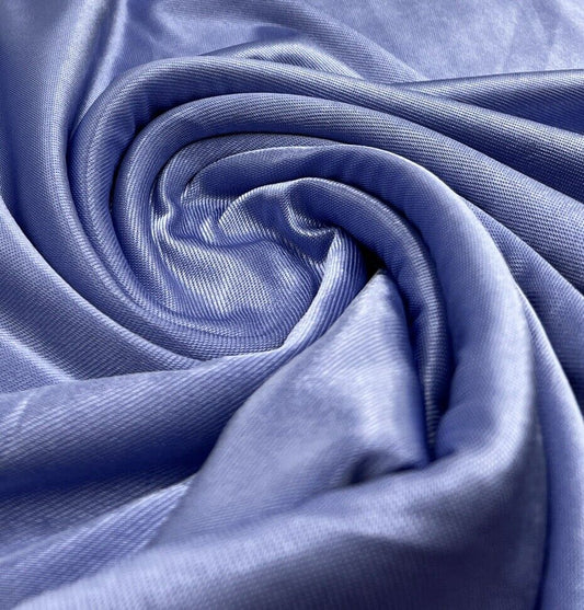 Shiny Blue Stretch Nylon Dress Craft Fabric