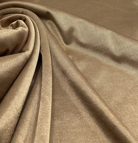 Shiny Camel Stretch Nylon Dress Craft Fabric