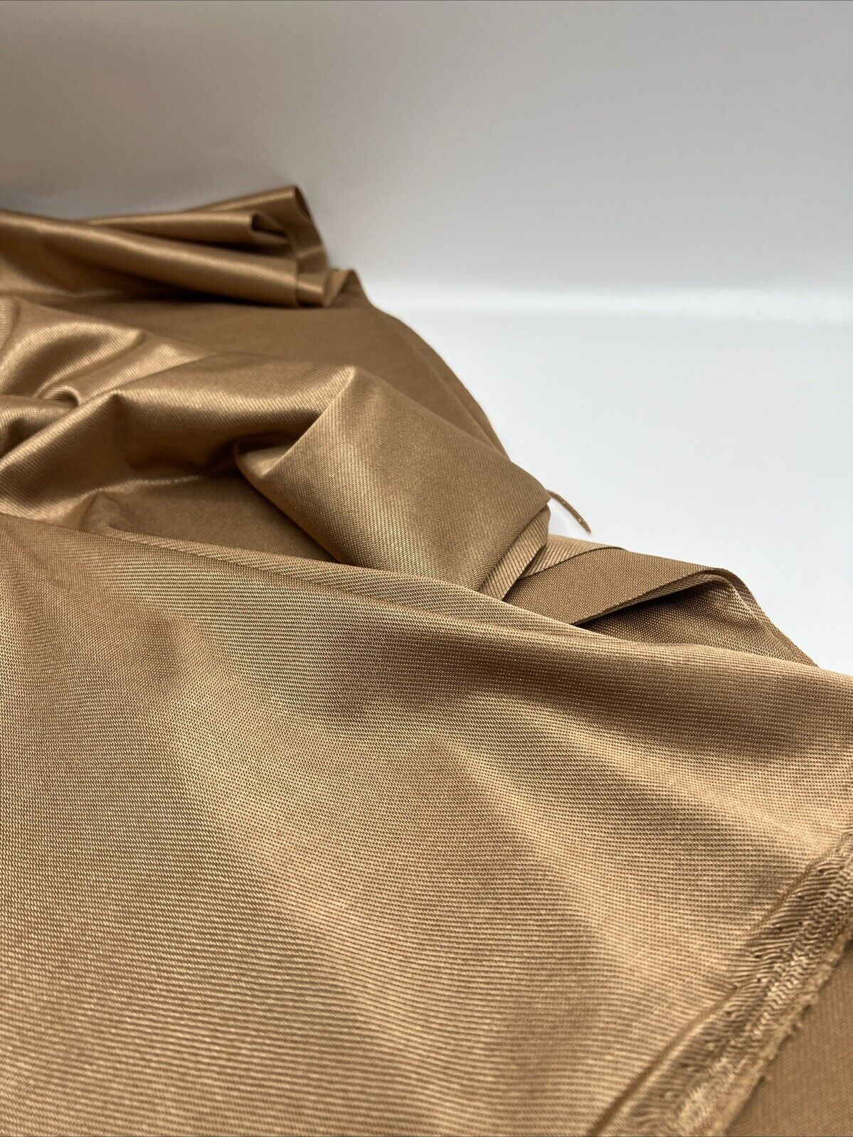 Shiny Camel Stretch Nylon Dress Craft Fabric