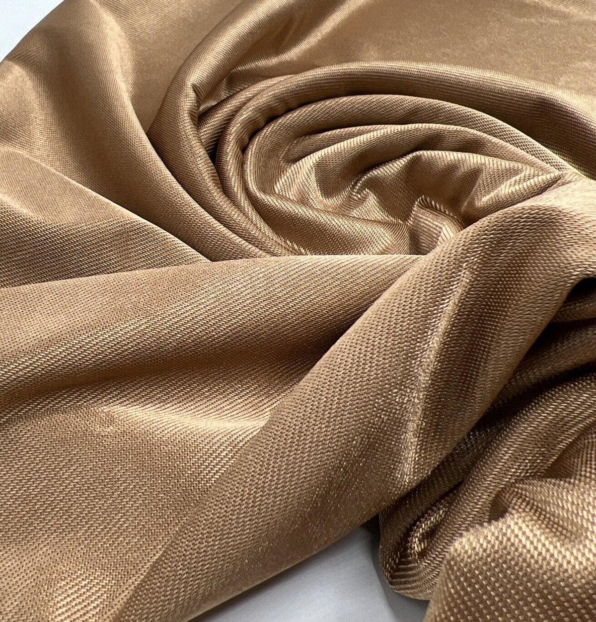 Shiny Camel Stretch Nylon Dress Craft Fabric