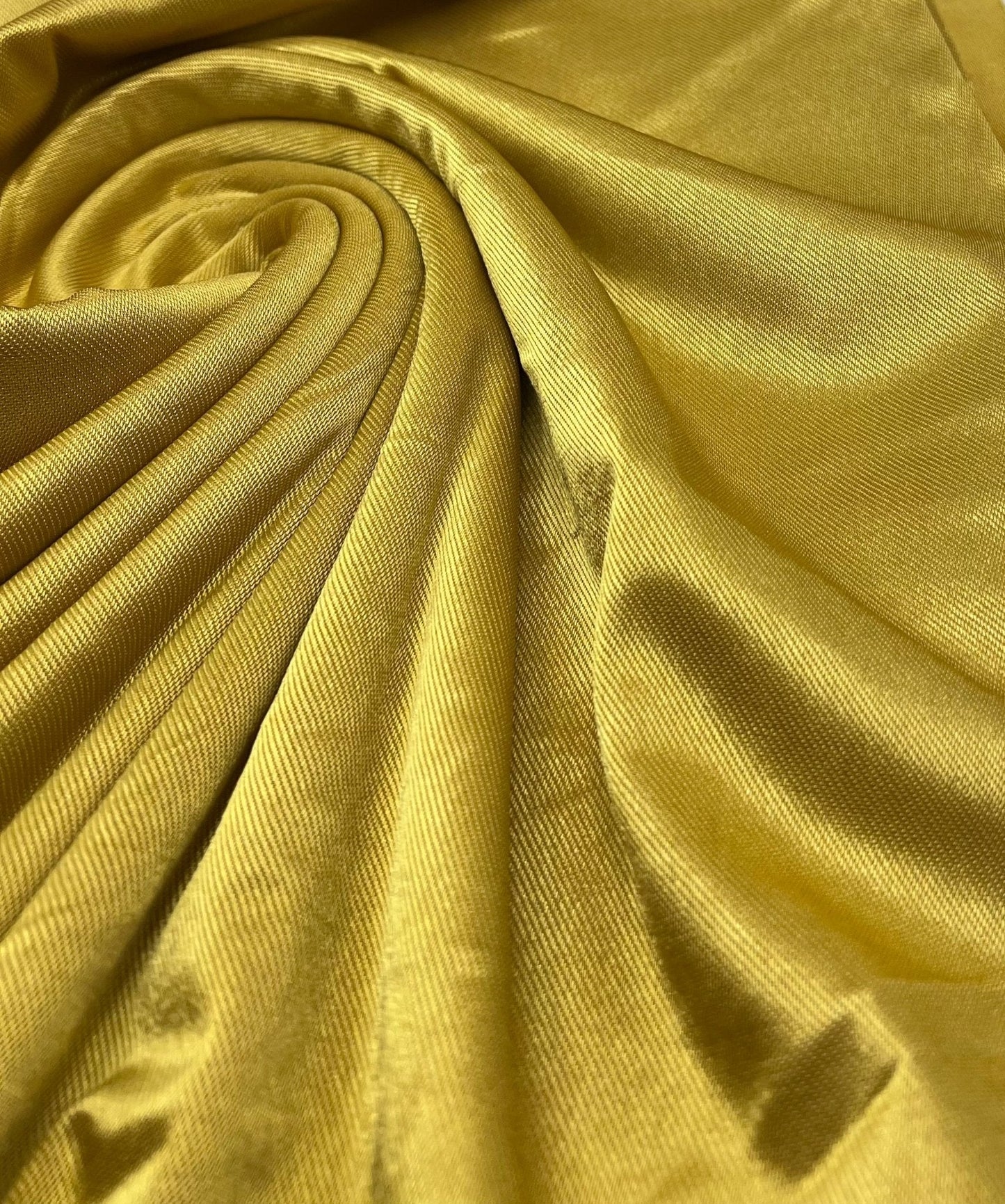 Shiny Mustard Gold Stretch Nylon Dress Craft Fabric
