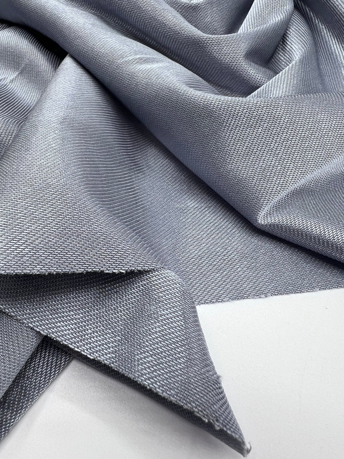 Shiny Silver Grey Stretch Nylon Dress Craft Fabric