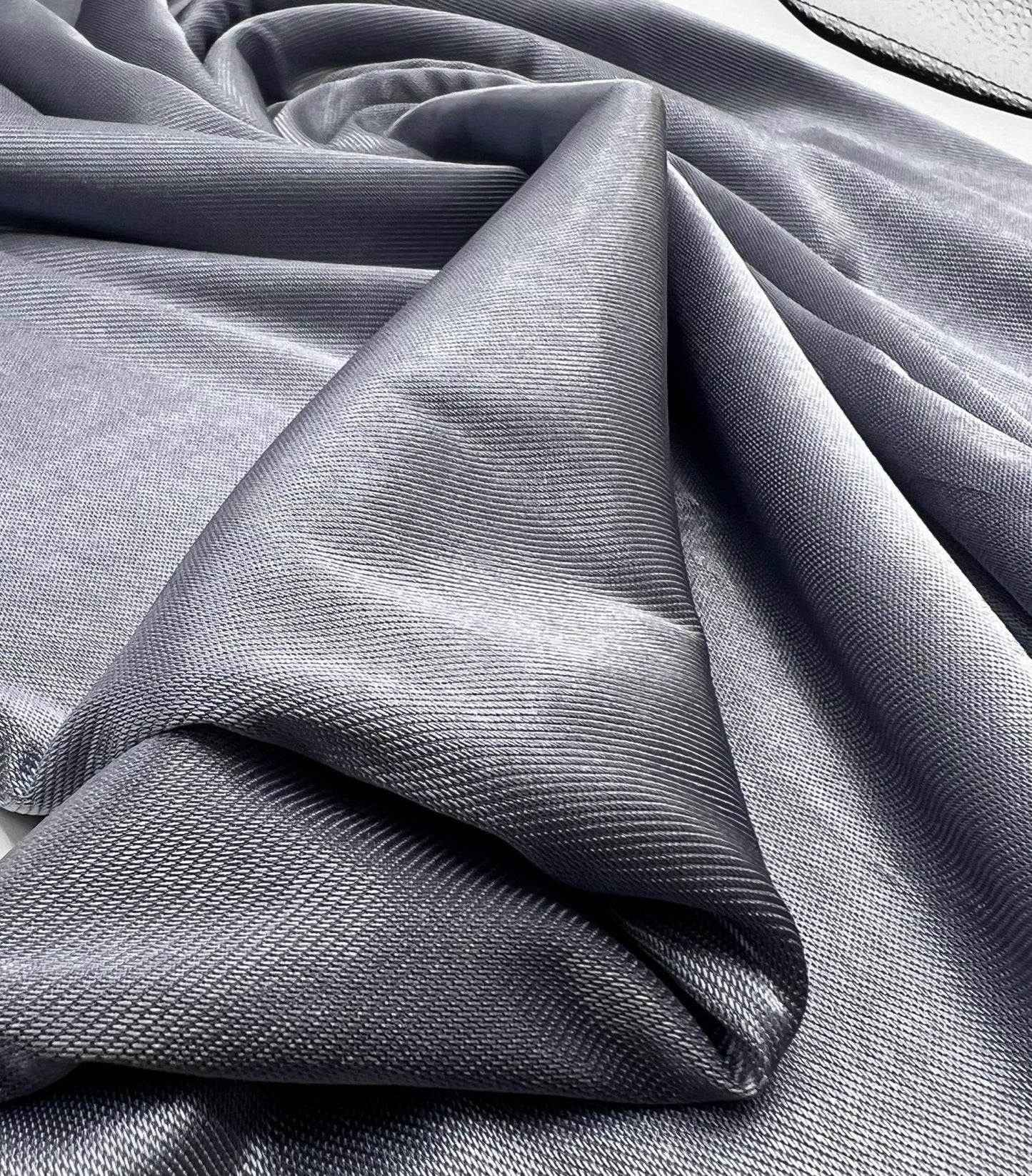 Shiny Silver Grey Stretch Nylon Dress Craft Fabric