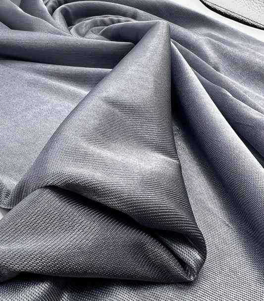 Shiny Silver Grey Stretch Nylon Dress Craft Fabric