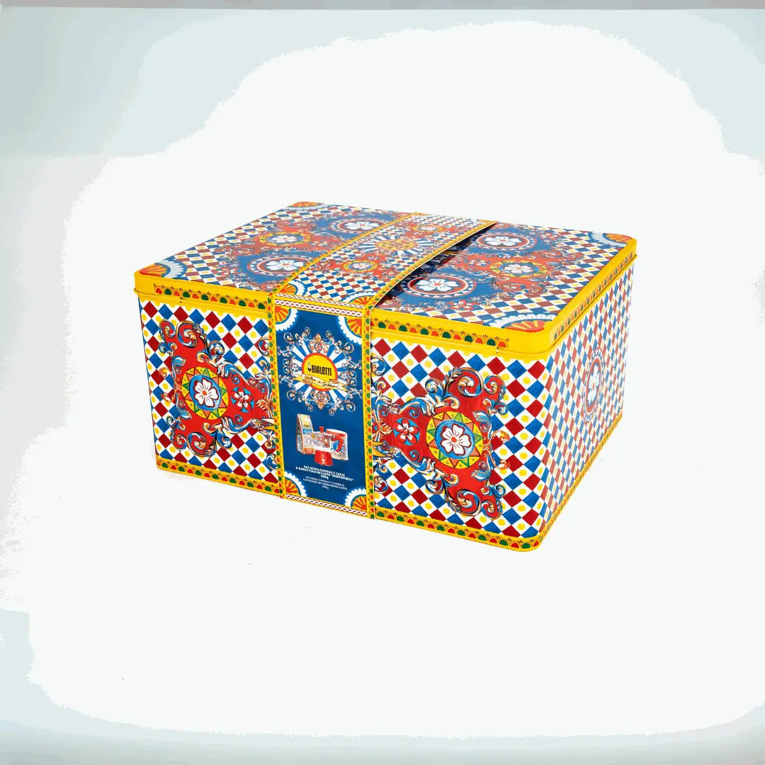 Bialetti X Dolce&Gabbana Sicilian Cart Gift Set (Moka 3 Cup and Coffee)