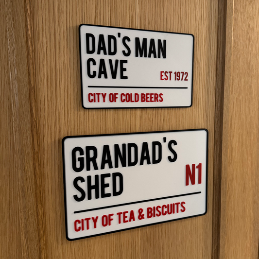 Personalised London Street Sign | Custom Name Plaque | New Home, Wedding | Indoor/Outdoor