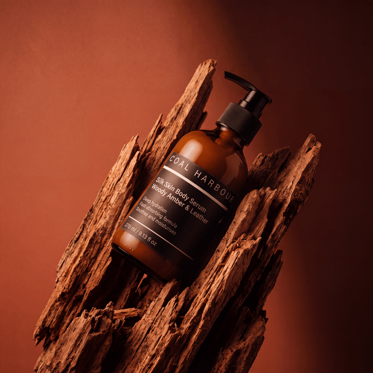 Silk Skin Body Serum - Woody Amber & Leather 270ml