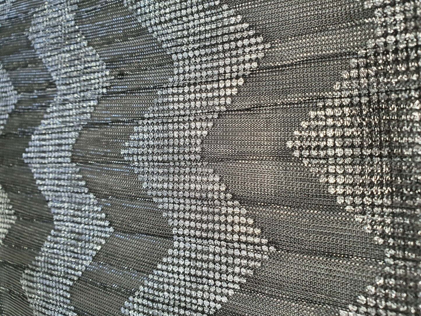 Silver Foil Mesh Fabric