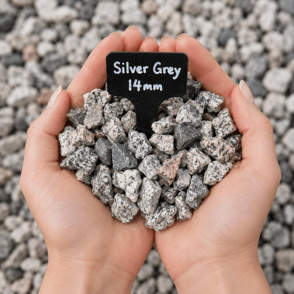Silver Grey Granite Gravel Chippings