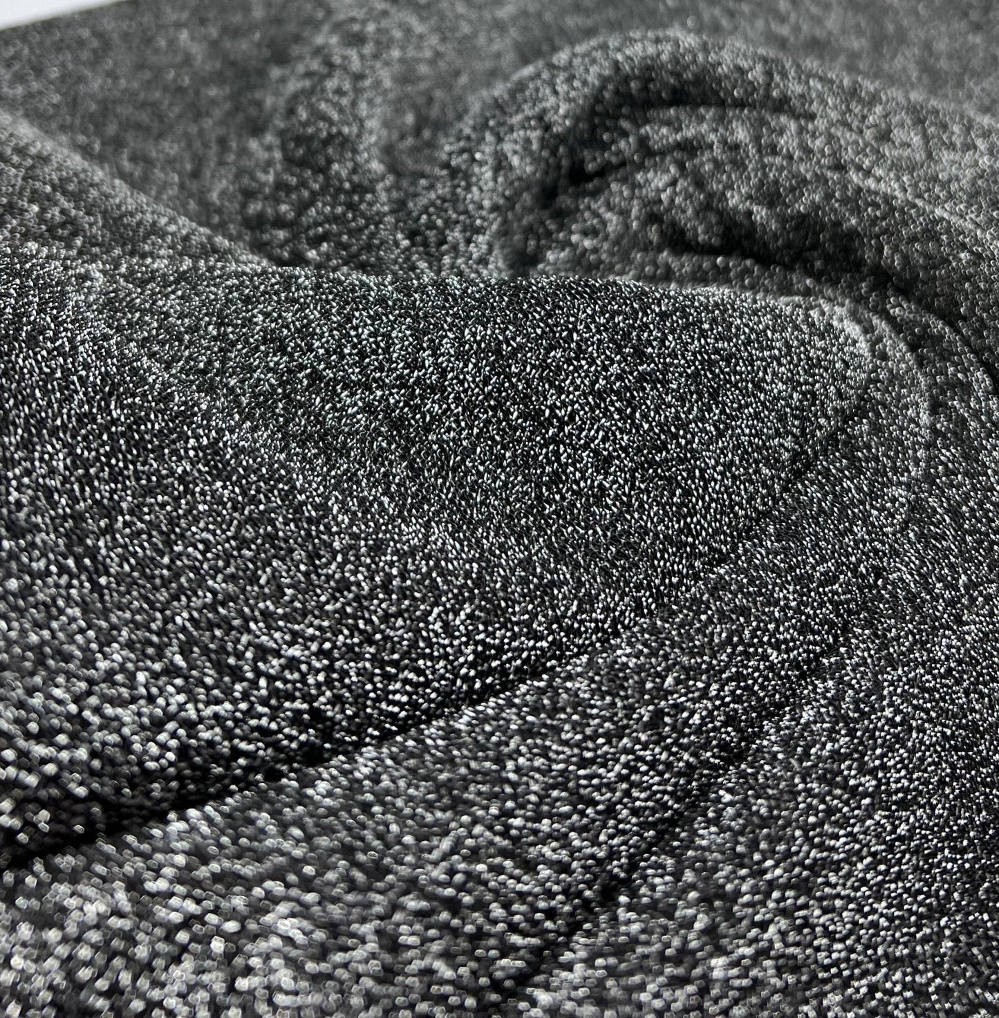 Silver Grey Sparkle Detail Lurex Sparkle Metallic Stretch Knit Fabric