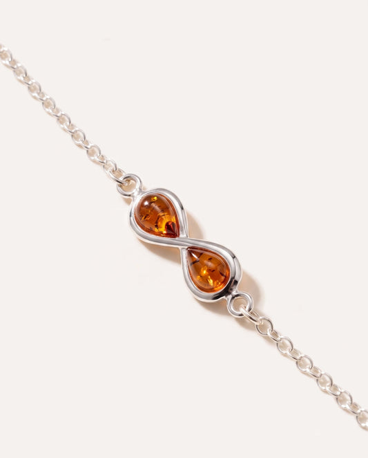 Silver Link Chain Infinity Bracelet