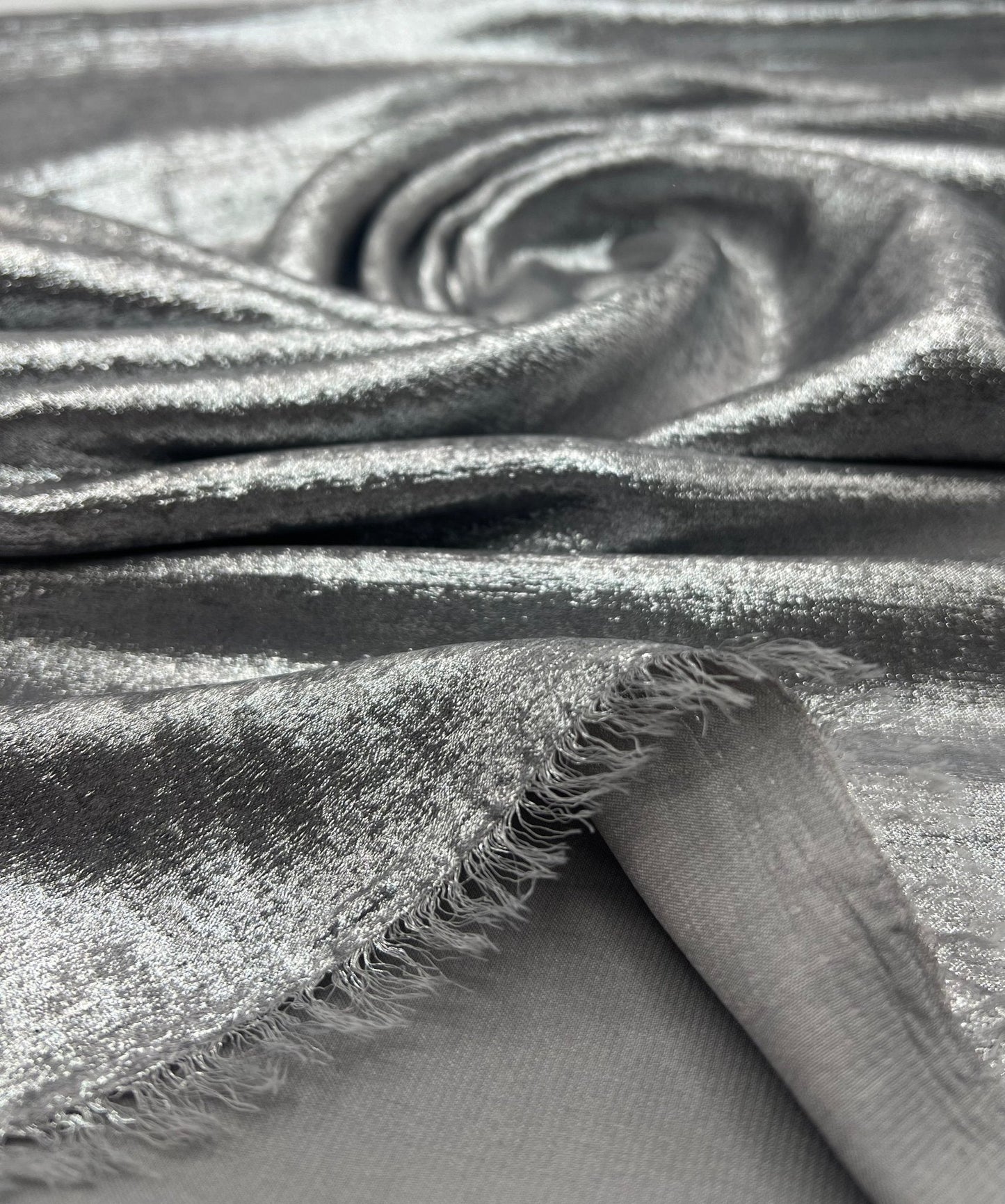 Silver Shimmer Lightweight Non Stretch Fabric